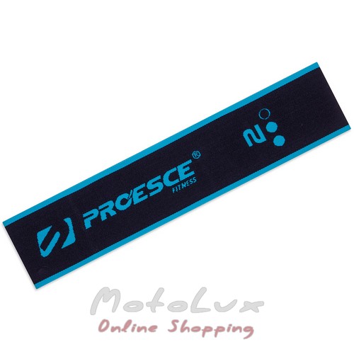 Proesce Hip Loop Record resistance band, 66x7 cm, black and blue
