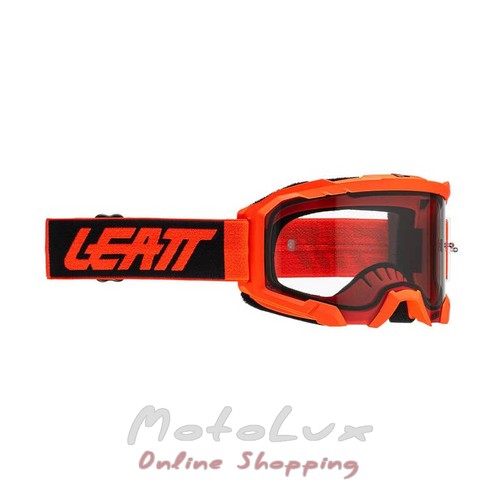 Кросові окуляри LEATT Velocity 4.5 Neon Orange Clear 83%