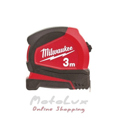 Professional compact Milwaukee tape measure, 3 m, 16 mm