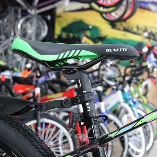 Подростковый велосипед Benetti Domani DD, колесо 29, рама 16, 2020, black n green