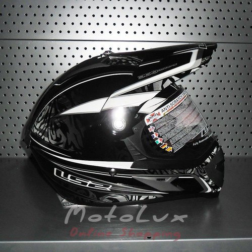 LS-2 cross helmet with visor