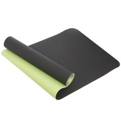 Fitness and yoga mat SP Planeta, 183x61x0.6cm, lime green