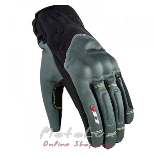 Motorcycle gloves LS2 JET 2, grey, XXL