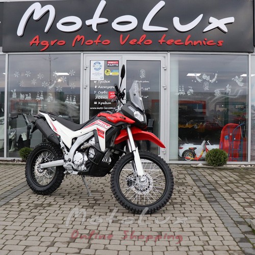 Motocykel Loncin Voge LX300GY-A DS2 Pro, biela a červená