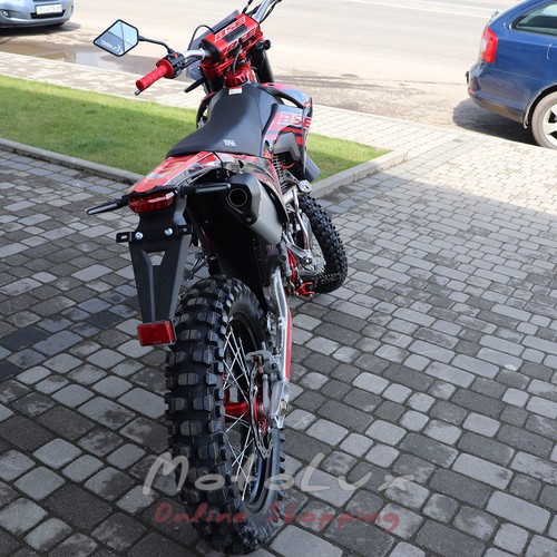 Motocykel BSE J10 Enduro, 25 hp, čierna s červenou