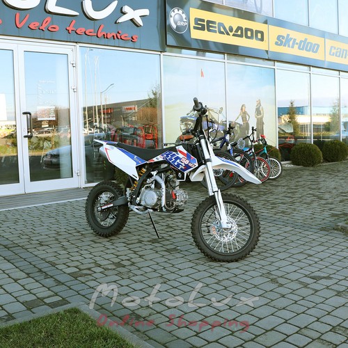 Motocykel YCF Bigy 150 MX, biela s modrou