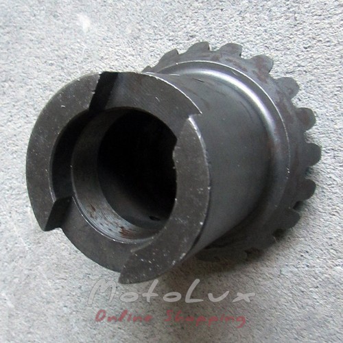 Gear wheel of the left half shaft conic (D-36mm Z-20) on the Xingtai 120 minitractor