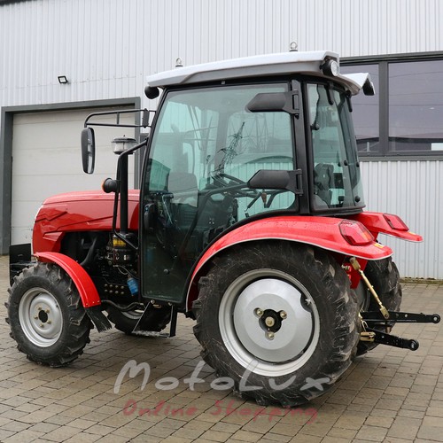 Traktor DW 404 АC, 40 HP, 4x4, 4 valce, 2 hydraulické vývody, kabína red