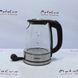 Grunhelm EKG-1988 BS electric kettle glass (black) 1.7 l, disk 2200 W, LED backlight