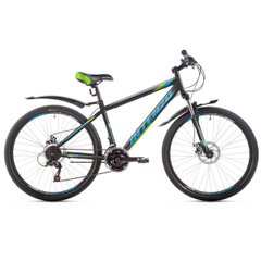 Горный велосипед 26 Intenzo Forsage, рама 15, black n green n blue, 2021