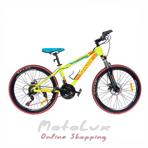 Подростковый велосипед Spark Tracker Junior, колесо 24, рама 13, желтый