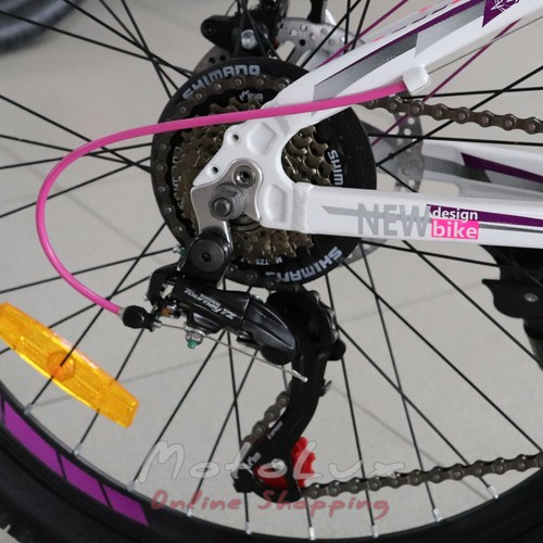 Tinédzser kerékpár Benetti MTB Legacy DD, 24 kerék, 12 keret, 2020, white/violet