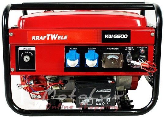 Benzínový generátor Kraftwele OHV 6500