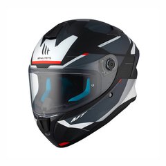 Motorcycle helmet MT Targo S KAY B2, size M, black with gray