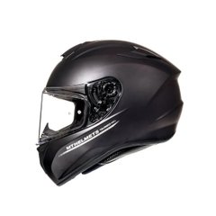 Motorcycle helmet MT Targo Solid, size L, black matte
