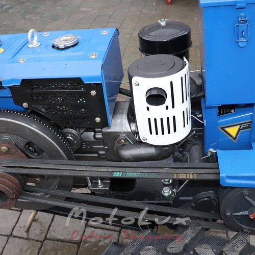 Дизельный мотоблок Forte МД 121EGT, электростартер, 12 л.с., blue + фреза