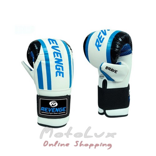 Projectile gloves EV 15 1533 PU, size L, white with blue with red