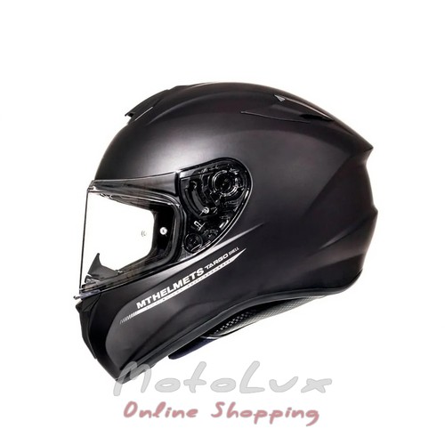 Motorcycle helmet MT Targo Solid, size L, black matte