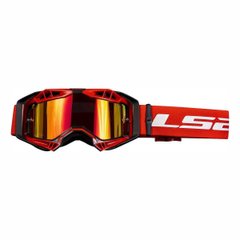 Motorcycle glasses LS2 Aura, black with red