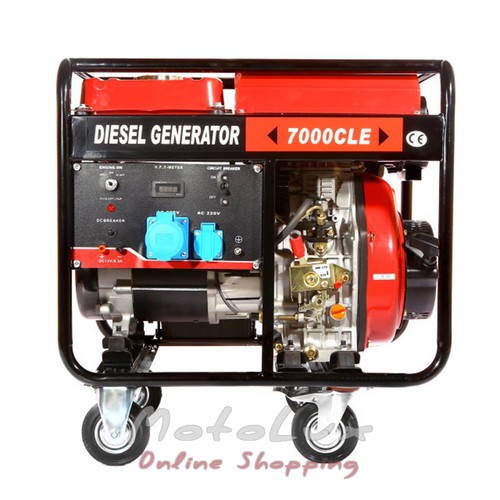 Diesel Generator Weima WM7000CLE, 7 KWT, 1 Phase, Electric Starter