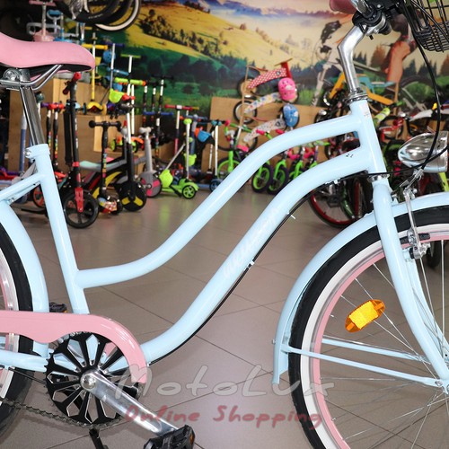 Дорожный велосипед Neuzer Picnic, колеса 26, рама 17, blue n white n pink