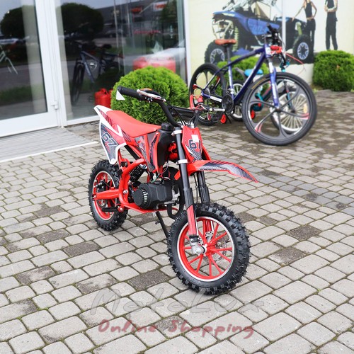 Pitbike 2T 65 gyerek motorkerékpár, piros