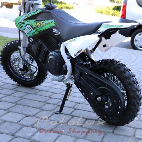 Мотоцикл електричний YCF 50Е, білий із зеленим