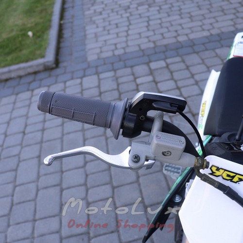 Elektrická motorka YCF 50E, biela a zelená