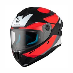 Motorcycle helmet MT Targo S KAY B5, size L, black with red