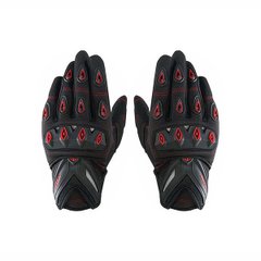 Scoyco MC10 motorcycle gloves, size M, black with red