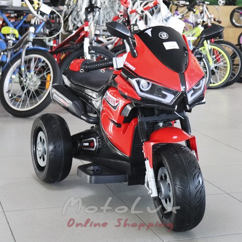 Дитячий електромотоцикл Bambi M 4265EL-3, red