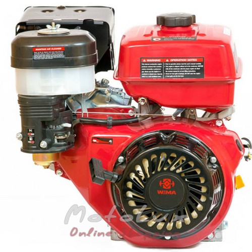 Benzinmotor Weima WM177F-T, 25 mm-es tengely, rések, WM1100, 9 LE