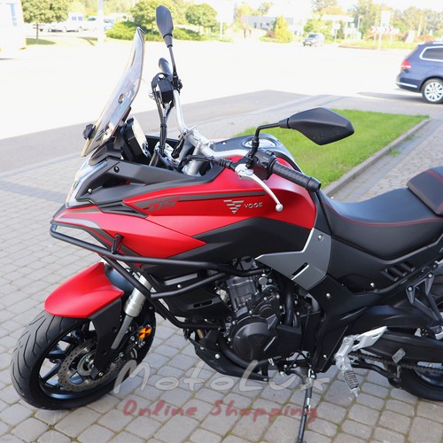 Мотоцикл Voge 500DS DS7 Adventure, 2021, черный с красным