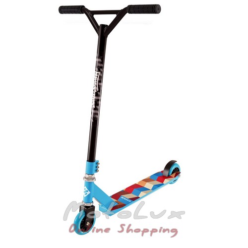 Trickster Axis trick scooter, blue and black