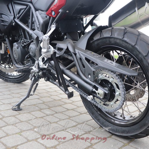 Туристический мотоцикл Benelli TRK 502X ABS Off-road, 2022, черный с красным