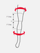 Мотонаколінники LEATT Knee Guard 3DF 6.0 Black L/XL