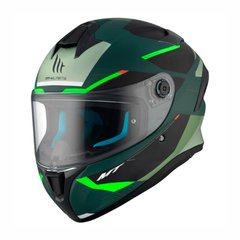 Motorcycle helmet MT Targo S KAY C6, size L, black with green