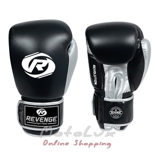 Boxing gloves EV-10-1103 / PU 14oz, black and gray
