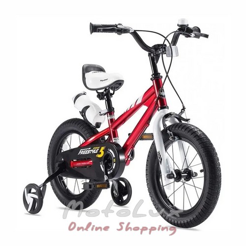 Gyermek kerékpár RoyalBaby Freestyle, 14-es kerék, piros