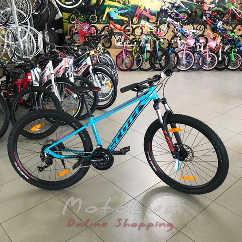 Горный велосипед Scott Aspect 750, колеса 27,5, рама XS, 2019, blue n red