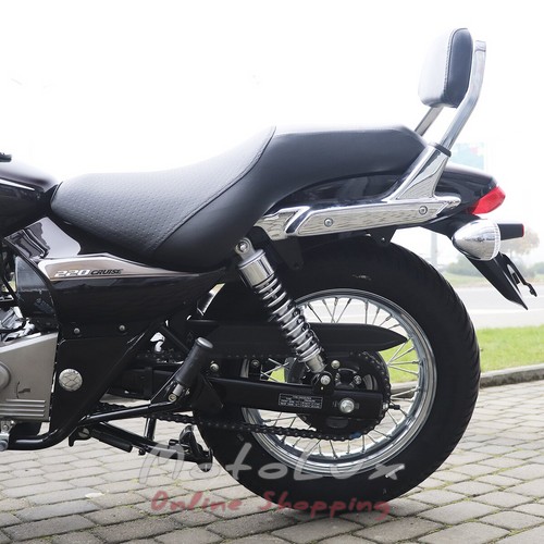Motorcycle Bajaj Avenger Cruise 220, black