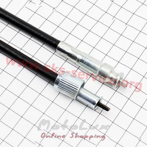 Speedometer cable (110 cm) square-fork, nut-rod thin on a scooter