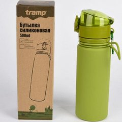 Бутылка силиконовая Tramp 500 мл olive