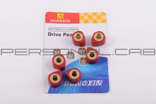 CVT rollers, tuning, 4T GY6 125/150, 18*14 12.5g, red