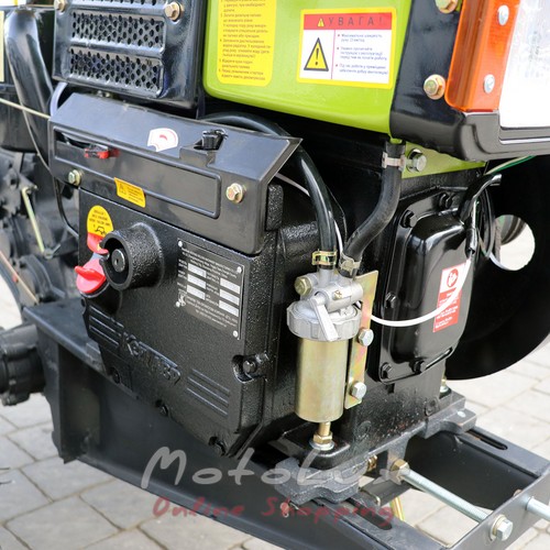 Diesel Walk-Behind Tractor Kentavr MB 1010D-9, Manual Starter, 10 HP, Green + Rotavator