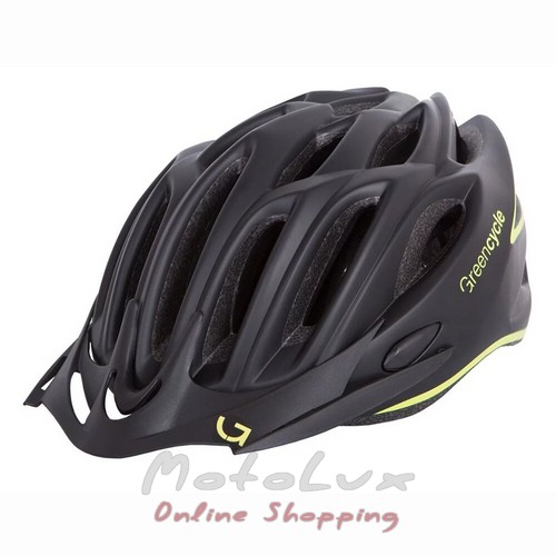 Green Cycle New Rock Helmet (54-58 cm) Black n Yellow