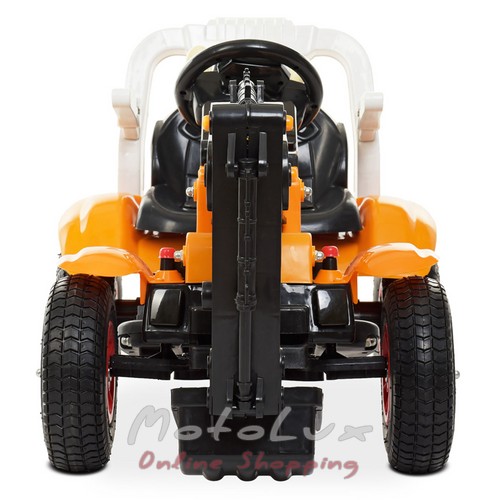 Detský traktor Bambi M 4260ABLR 7 2, 4G, nafukovacie kolesá, MP3, svetlo, hudba, oranžová