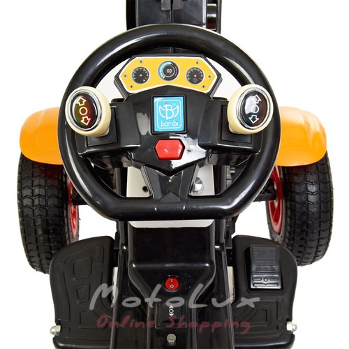 Трактор дитячий Bambi M 4260ABLR 7 2, 4G, надувні колеса, MP3, світло, музика, оранжевий