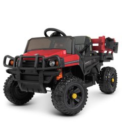 Gyermek teherautó Jeep M 4464 EBLR 3, 2,4G, MP3, USB, piros