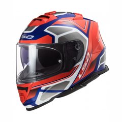 LS2 FF800 Storm Faster Motorcycle Helmet, Size M, Red with Blue